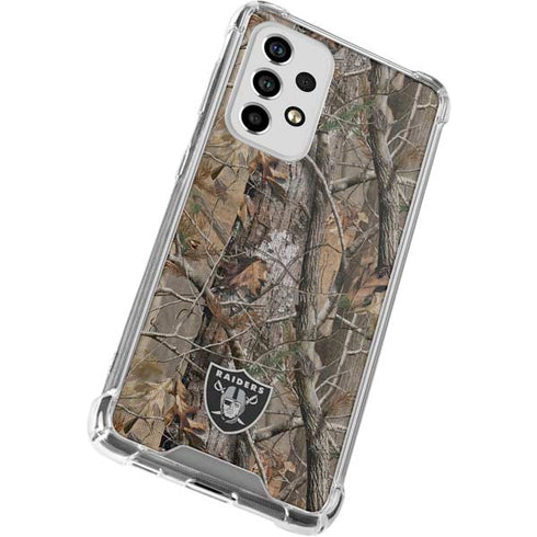 NFL Las Vegas Raiders Realtree AP Camo Galaxy A33 5G Clear Case