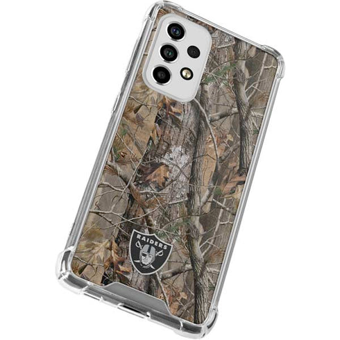 NFL Las Vegas Raiders Realtree AP Camo Galaxy A53 5G Clear Case