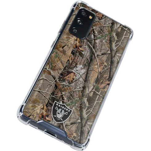 NFL Las Vegas Raiders Realtree AP Camo Galaxy S20 FE Clear Case