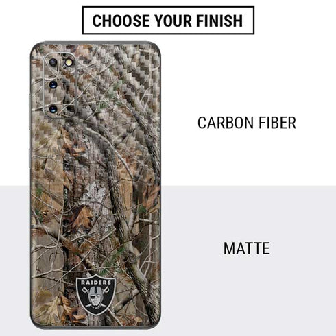 NFL Las Vegas Raiders Realtree AP Camo Galaxy S20 Skin
