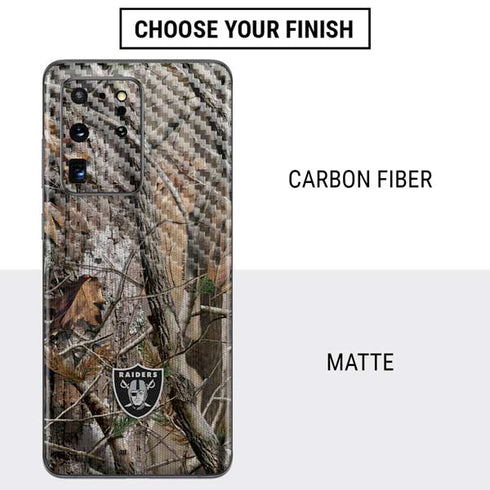 NFL Las Vegas Raiders Realtree AP Camo Galaxy S20 Ultra 5G Skin