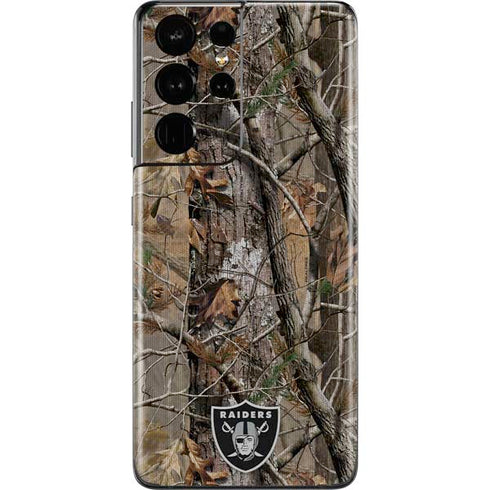 NFL Las Vegas Raiders Realtree AP Camo Galaxy S21 Ultra 5G Skin
