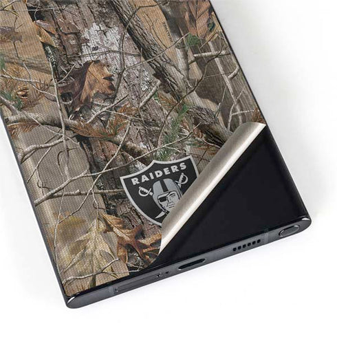 NFL Las Vegas Raiders Realtree AP Camo Galaxy S22 Ultra Skin