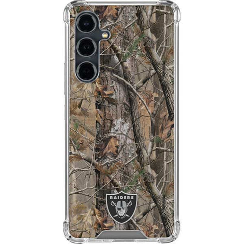 NFL Las Vegas Raiders Realtree AP Camo Galaxy S23 FE Clear Case