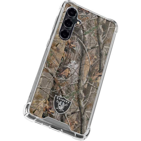 NFL Las Vegas Raiders Realtree AP Camo Galaxy S23 FE Clear Case
