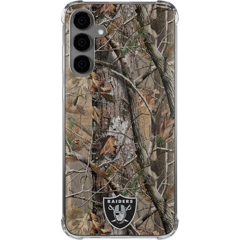 NFL Las Vegas Raiders Realtree AP Camo Galaxy S24 Plus Clear Case
