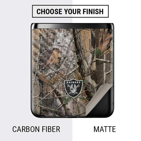 NFL Las Vegas Raiders Realtree AP Camo Galaxy Z Flip Skin