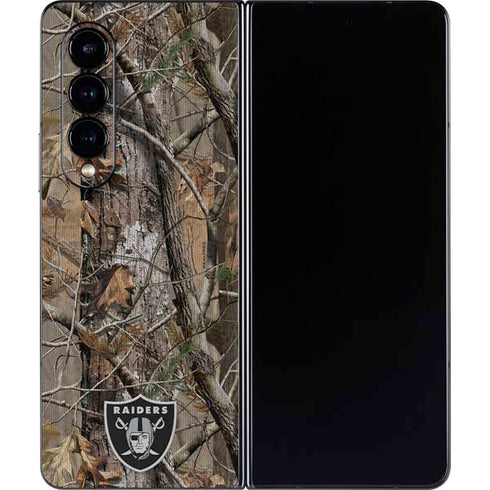 NFL Las Vegas Raiders Realtree AP Camo Galaxy Z Fold4 5G Skin
