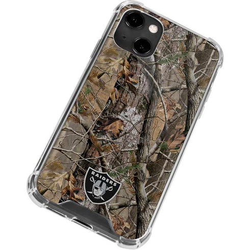 NFL Las Vegas Raiders Realtree AP Camo iPhone 13 Clear Case