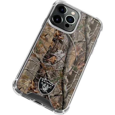 NFL Las Vegas Raiders Realtree AP Camo iPhone 13 Pro Clear Case