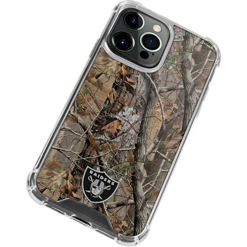 NFL Las Vegas Raiders Realtree AP Camo iPhone 13 Pro Max Clear Case
