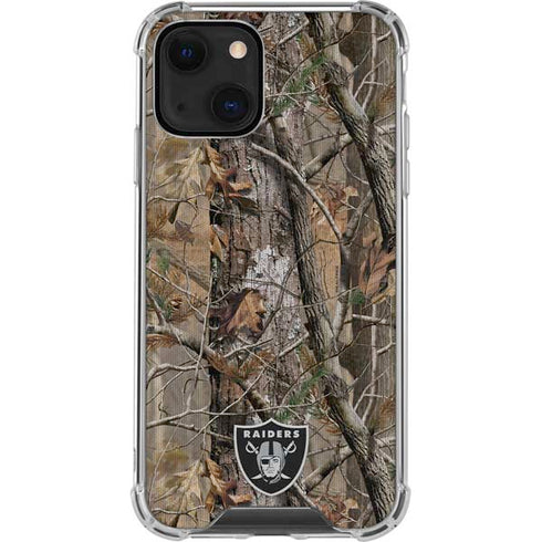 NFL Las Vegas Raiders Realtree AP Camo iPhone 14 Clear Case