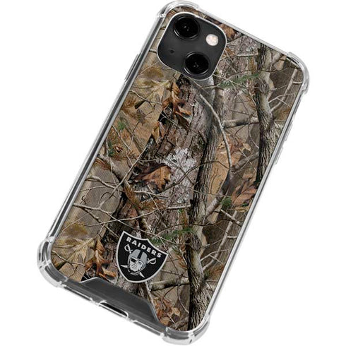NFL Las Vegas Raiders Realtree AP Camo iPhone 14 Clear Case