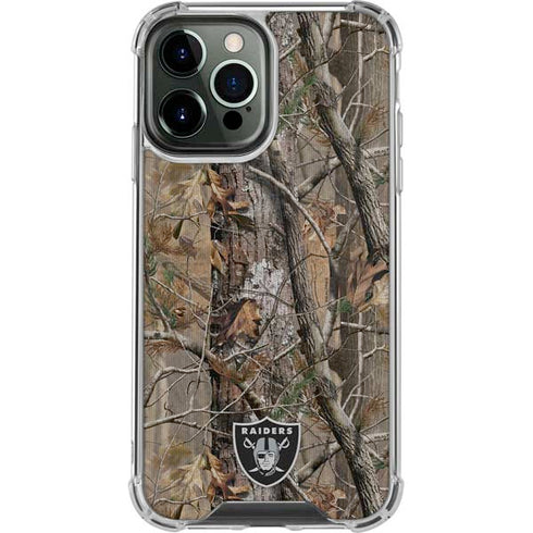 NFL Las Vegas Raiders Realtree AP Camo iPhone 14 Pro Max Clear Case