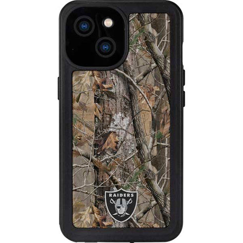 NFL Las Vegas Raiders Realtree AP Camo iPhone 15 Waterproof Case