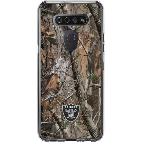 NFL Las Vegas Raiders Realtree AP Camo LG K51/Q51 Clear Case