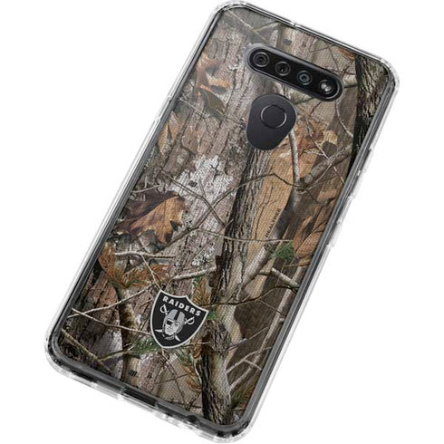 NFL Las Vegas Raiders Realtree AP Camo LG K51/Q51 Clear Case