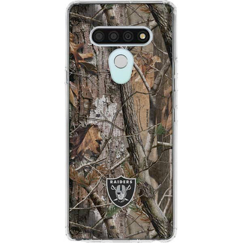 NFL Las Vegas Raiders Realtree AP Camo LG Stylo 6 Clear Case