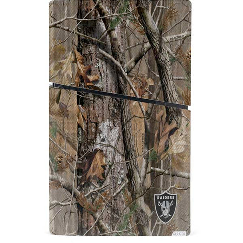 NFL Las Vegas Raiders Realtree AP Camo PS5 Slim Digital Edition Console Skin