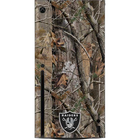 NFL Las Vegas Raiders Realtree AP Camo Xbox Series X Console Skin