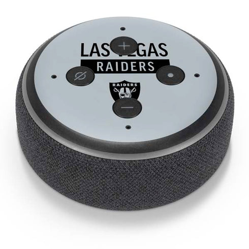 NFL Las Vegas Raiders Silver Performance Series Amazon Echo Dot Skin