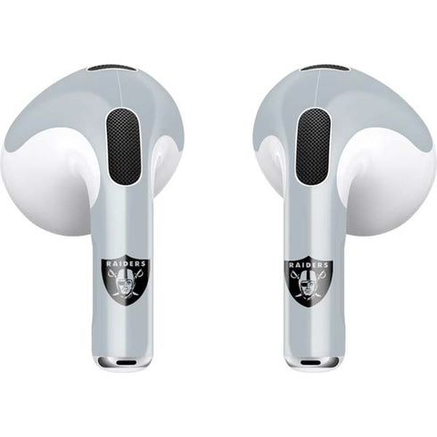 NFL Las Vegas Raiders Silver Performance Series Apple AirPods (3rd Gen 2021) Skin