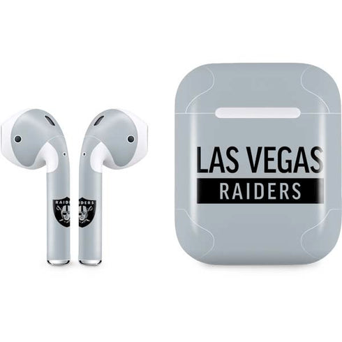NFL Las Vegas Raiders Silver Performance Series Apple AirPods Skin