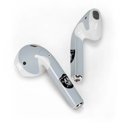 NFL Las Vegas Raiders Silver Performance Series Apple AirPods Skin
