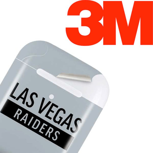 NFL Las Vegas Raiders Silver Performance Series Apple AirPods Skin