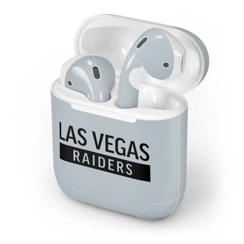 NFL Las Vegas Raiders Silver Performance Series Apple AirPods Skin