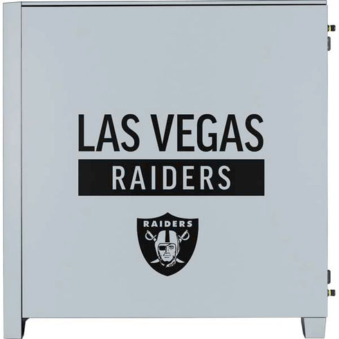 NFL Las Vegas Raiders Silver Performance Series Corsair 4000D Tempered Glass Mid-Tower ATX Case Skin