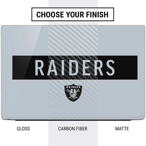 NFL Las Vegas Raiders Silver Performance Series Dell Vostro Skin