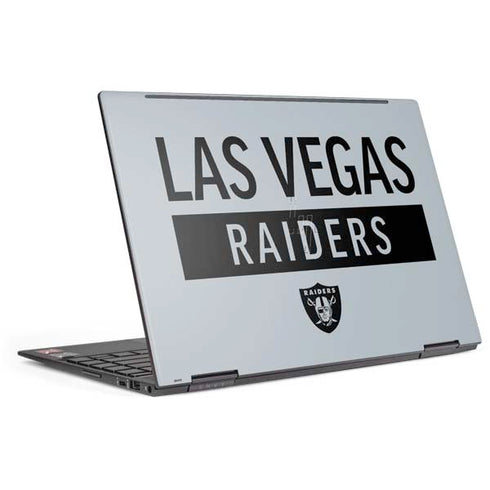 NFL Las Vegas Raiders Silver Performance Series HP Envy Skin