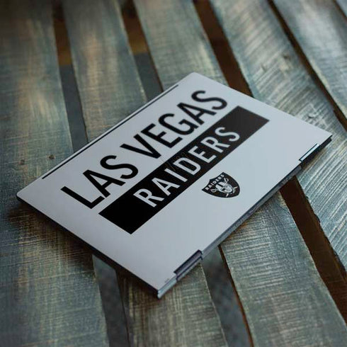 NFL Las Vegas Raiders Silver Performance Series HP Envy Skin