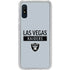 NFL Las Vegas Raiders Silver Performance Series Galaxy A10e Clear Case