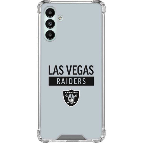 NFL Las Vegas Raiders Silver Performance Series Galaxy A13 5G Clear Case