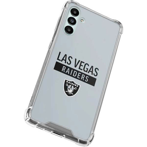 NFL Las Vegas Raiders Silver Performance Series Galaxy A13 5G Clear Case
