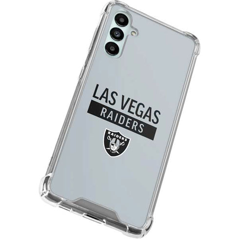 NFL Las Vegas Raiders Silver Performance Series Galaxy A14 5G Clear Case