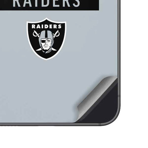 NFL Las Vegas Raiders Silver Performance Series Galaxy A14 5G Skin