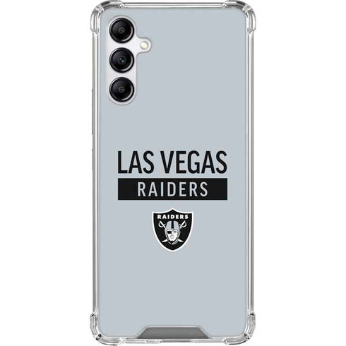 NFL Las Vegas Raiders Silver Performance Series Galaxy A15 5G Clear Case