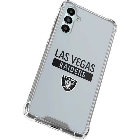 NFL Las Vegas Raiders Silver Performance Series Galaxy A15 5G Clear Case