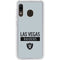 NFL Las Vegas Raiders Silver Performance Series Galaxy A20 Clear Case