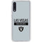 NFL Las Vegas Raiders Silver Performance Series Galaxy A50 Clear Case