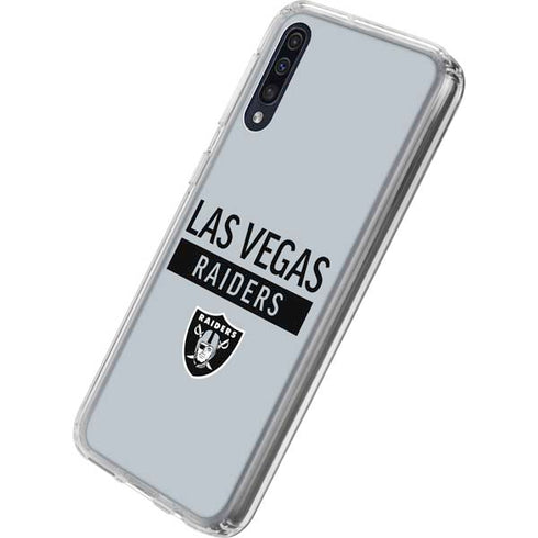 NFL Las Vegas Raiders Silver Performance Series Galaxy A50 Clear Case