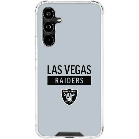 NFL Las Vegas Raiders Silver Performance Series Galaxy A54 5G Clear Case