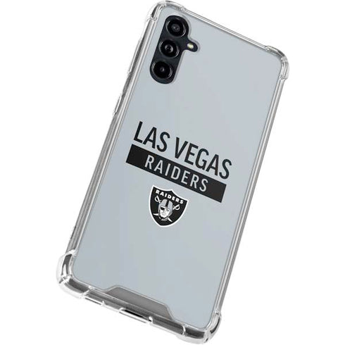 NFL Las Vegas Raiders Silver Performance Series Galaxy A54 5G Clear Case