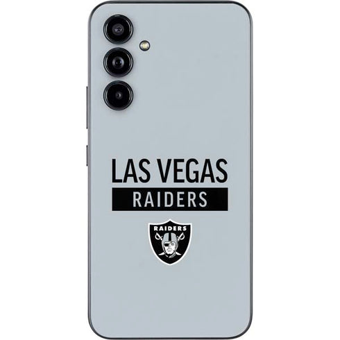 NFL Las Vegas Raiders Silver Performance Series Galaxy A54 5G Skin