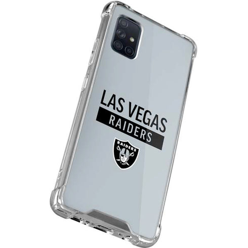 NFL Las Vegas Raiders Silver Performance Series Galaxy A71 5G Clear Case