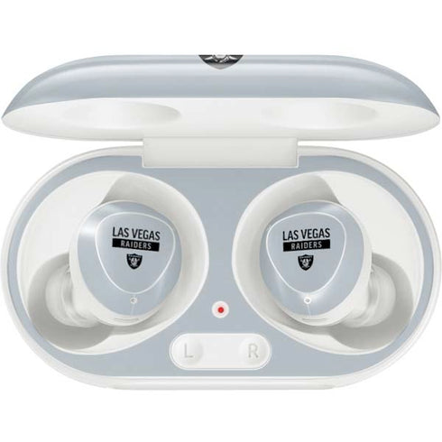 NFL Las Vegas Raiders Silver Performance Series Galaxy Buds Plus Skin