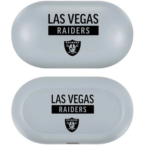 NFL Las Vegas Raiders Silver Performance Series Galaxy Buds Plus Skin